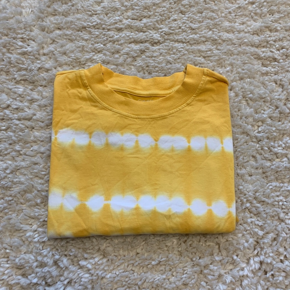 Calvin Klein Yellow Crop Top